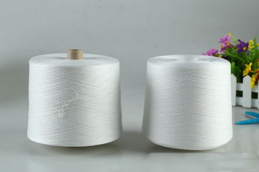 Chine Virgin Polyester Staple Spun Yarn Raw White Ne 30 / 1 Polyester Spun Yarn fournisseur