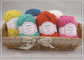 Fil de fantaisie tricoté à la main teint coloré de fil de bande pour des écharpes de vêtements fournisseur