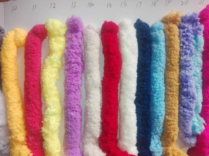 Fil épais dérangé d'écharpe de la fantaisie 7S/1 pour DIY tricotant, matériel d'acrylique de 100%