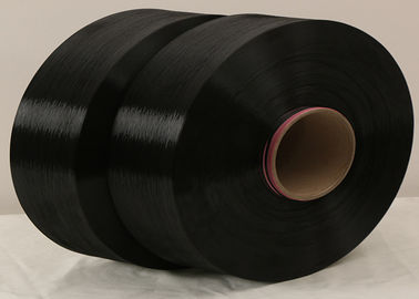 Chine DDB/fil 250D de POY de polyester teint par dopant, noyau noir de polyester a tourné le fil pour le tricotage fournisseur